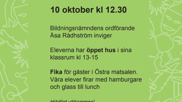 Invigning av Östra skolan i Sunne