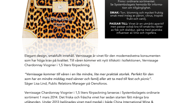 NYHET! Sommarens absolut snyggaste box - Vernissage Rosé 1,5 liter