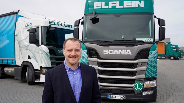 Seit rund zehn Jahren setzt Elflein bereits auf Scania Lkw.