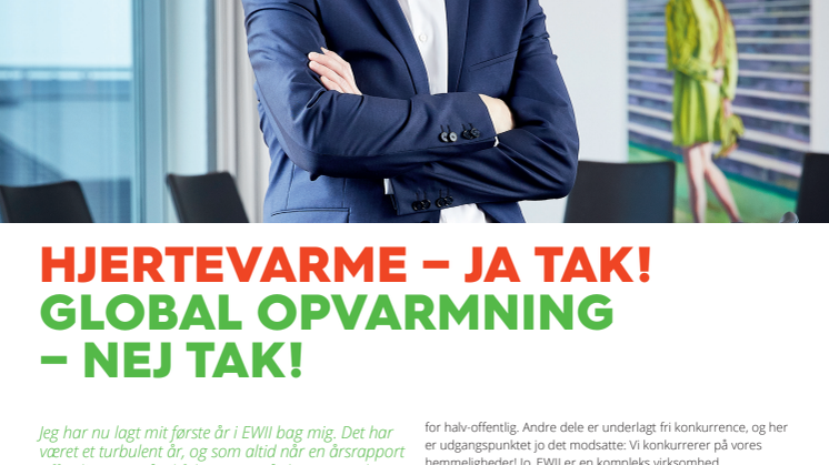EWII afslutter oprydning med årsregnskab for 2018 og kigger fremad