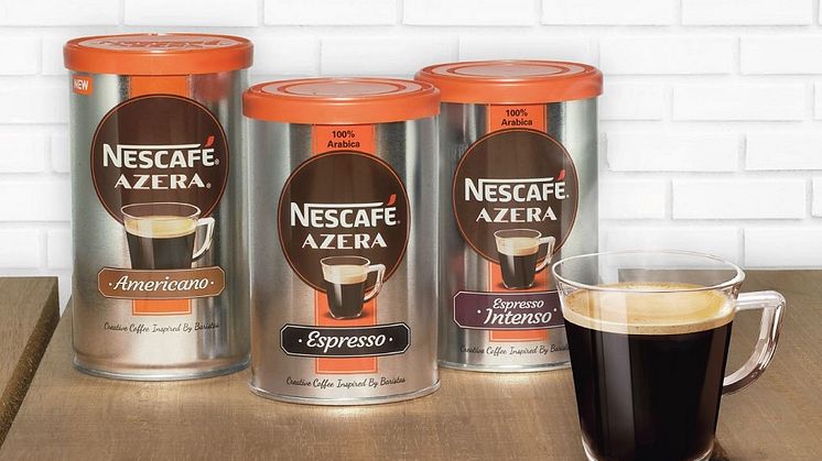 Nescafé Azera giver de unge kaffedrikkere cafékvalitet hjemme, på læsesalen og på biblioteket.