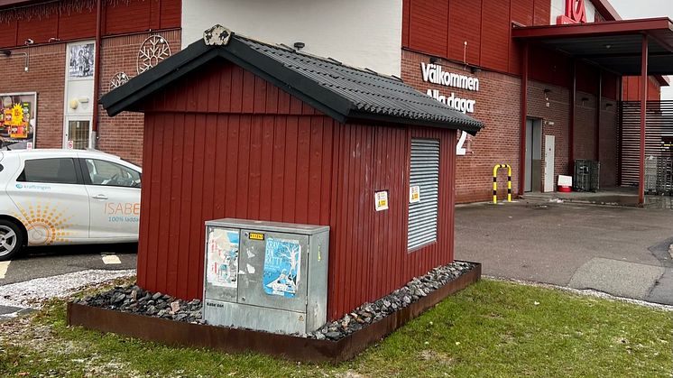 Nätstation vid ICA Kvantum i Eslöv