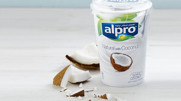 Alpro alternativ til yoghurt kokos 500 g steming 4:3 uten tekst