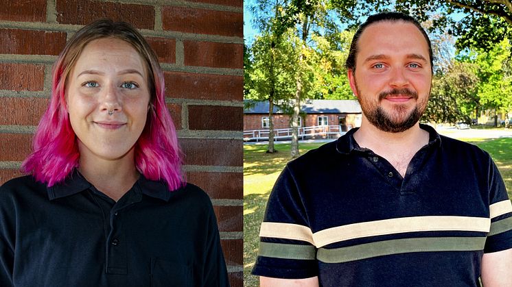 Nina Nilsson och Robin Ekelund är två av dem som har sommarjobbat inom omsorgsförvaltningen i Hässleholm i sommar.