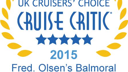Fred. Olsen Cruise Lines wins five top accolades in the  Cruise Critic ‘UK Cruisers’ Choice Awards 2015’