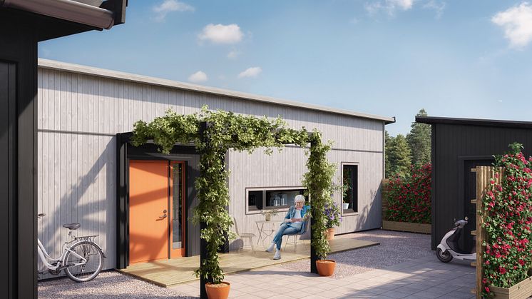 Brf Längtan - 3D-bild av framsidan