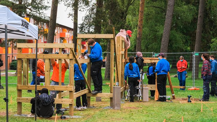Snart invigs Bergsjöns nya parkourpark