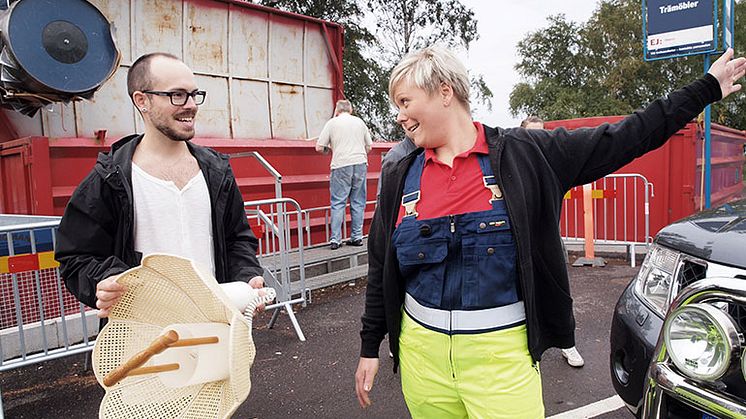 Karlstads Energi testar ett inpasseringssystem på Våxnäs återvinningscentral.