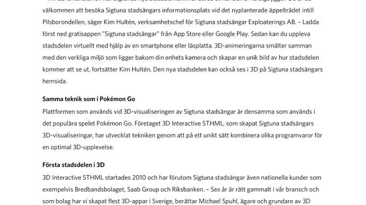 ​Sigtuna stadsängar – Sveriges första virtuella stadsdel