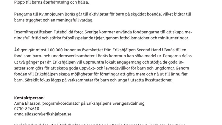 Tre föreningar får del av Boråsfonden i höst