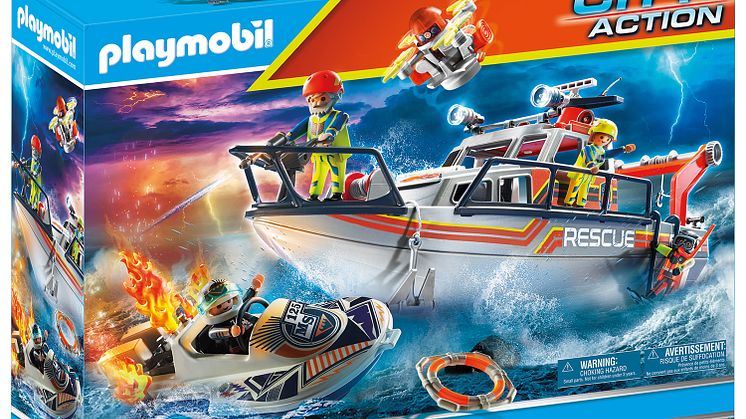 Seenot - Löscheinsatz mit Rettungskreuzer von PLAYMOBIL (70140)