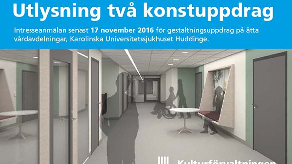 Utlysning Konstuppdrag Huddinge Allmänpsykiatri
