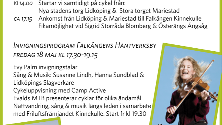 Invigning Biosfärslederna Falkängen Kinnekulle 18 maj! Cykla till Kinnekulle
