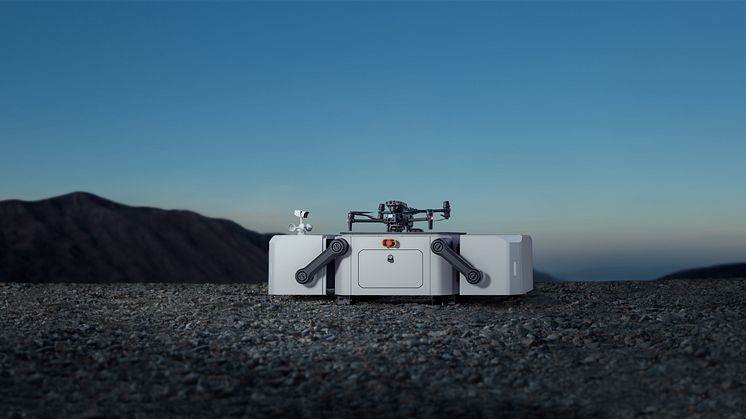 DJI M30 ready for take off on DJI Dock
