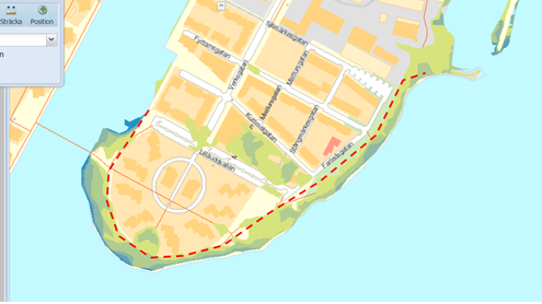 Här skulle Västerås stad prioritera att bygga barriären vid höga flöden i Mälaren. 