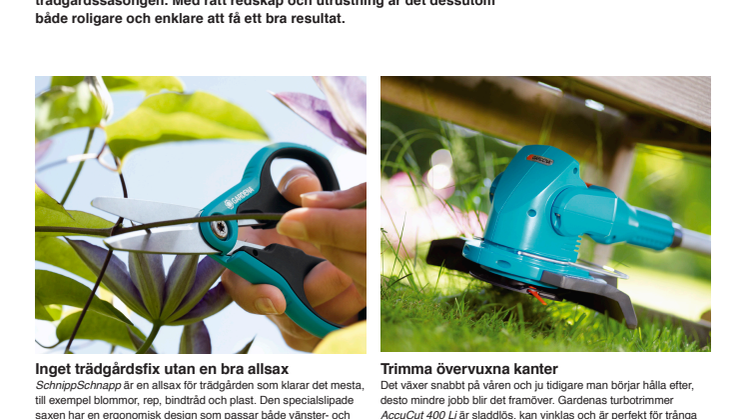Vårfin ordning i trädgården!