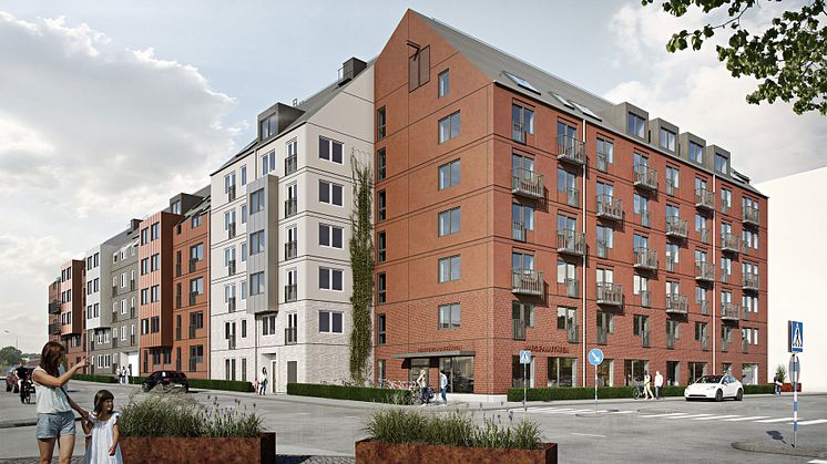 Bygglov Författaren 1 – bild 1. Illustration: Arkitektbyrån Design.
