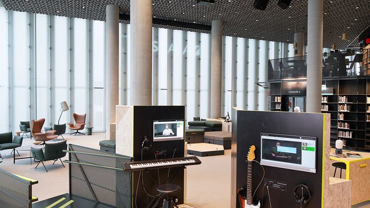 Deichman Bjørvika. Music stations.