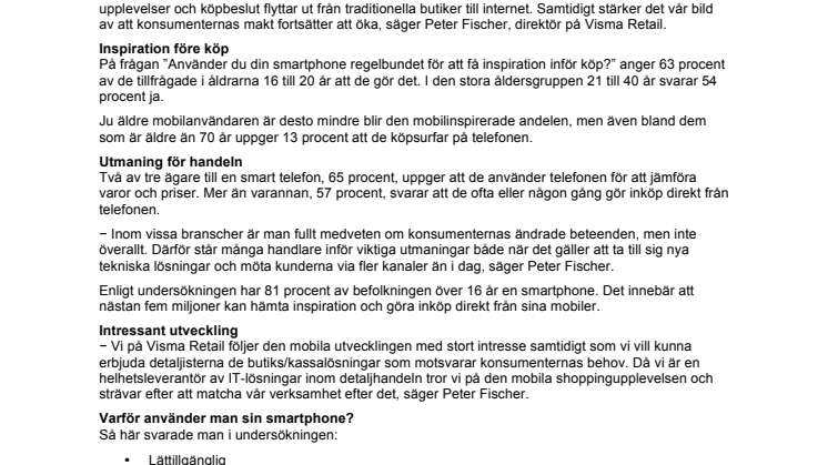 Konsumenterna tar allt fler beslut i mobilen