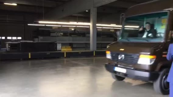 Erste Fahrt mit dem LKW von UPS mit BPW-Elektroantrieb