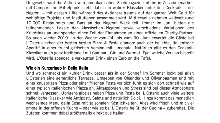 Ein Drink für den guten Zweck