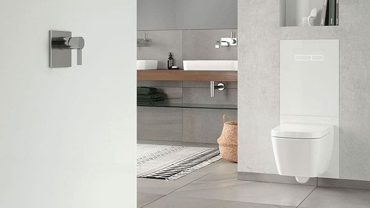 Estetisk WC-modul med sensorer från TECE.
