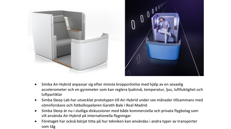 Simba visar upp Air-Hybrid – världens mest avancerade flygplanssäte
