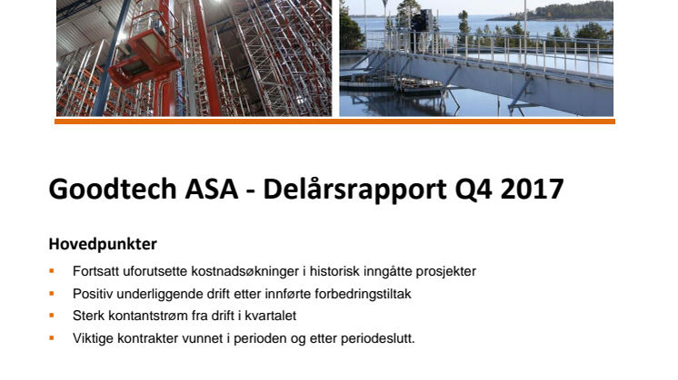 Kvartalsrapport Q4 2017
