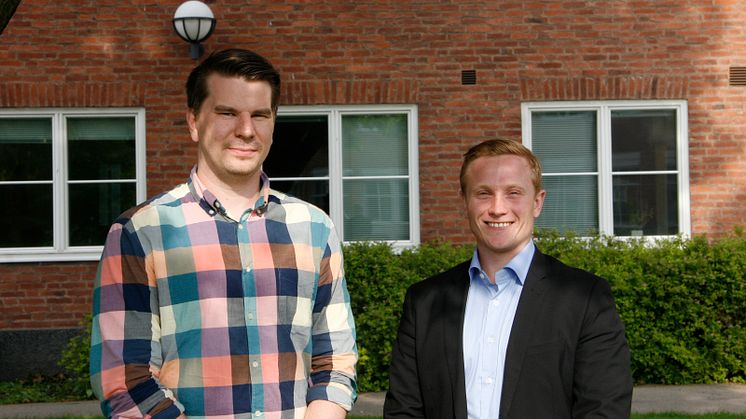 Från vänster: Christoffer Olofsson och Kristoffer Gustafsson.