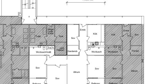 Planritning lägenhet Bennets väg 8