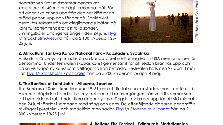 Världens mest sprakande resmål