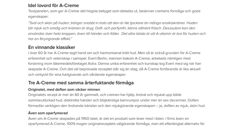 A-Creme testvinnare i Expressens test!