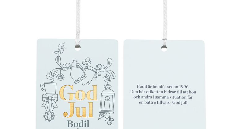 Åhléns tar fram juletiketter som gör skillnad i samarbete med Sveriges Stadsmissioner  
