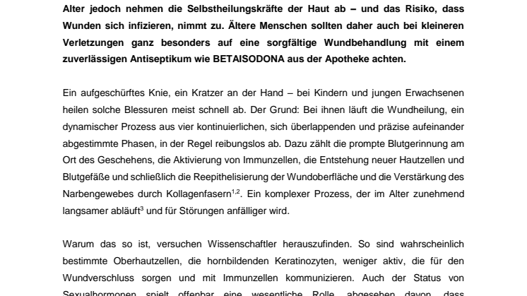 Pressemitteilung Betaisodona - Hautalterung Wunden heilen langsamer.pdf