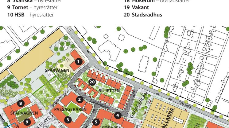 Översikt byggprojekt bostäder kv Spårvägen, Sorgenfri