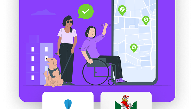 Prisbelönt app sätter tillgänglighet på Malmökartan