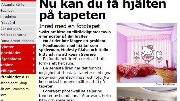 Även små företag får publicitet i dagstidningarna