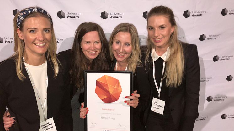 Nordic Choice Hotels er turistindustriuens mest populære arbeidssplass. FOTO: Nordic Choice Hotels