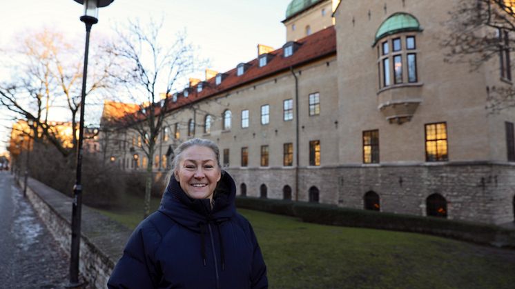 ‎Sofia Sundström utanför tingsrätten