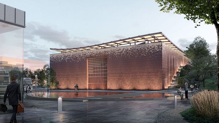 Ny transformatorstation på Campus Lundby. Illustration: Semrén & Månsson Arkitekter AB