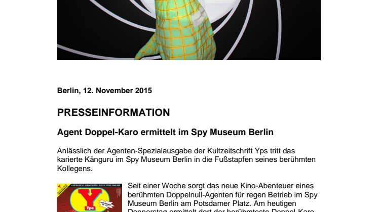 Agent Doppel-Karo ermittelt im Spy Museum Berlin
