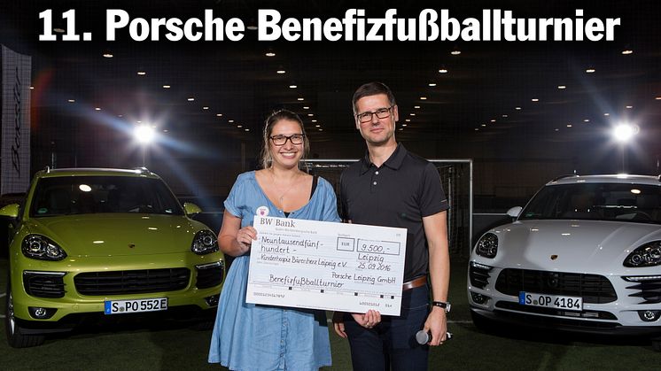 11. Porsche Benefizfußballturnier: Bärenherz erhält großartige Spende