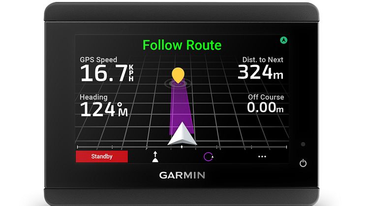 Garmin_GHC50_Autopilotenanzeige Routenverfolgung (c) Garmin Deutschland GmbH