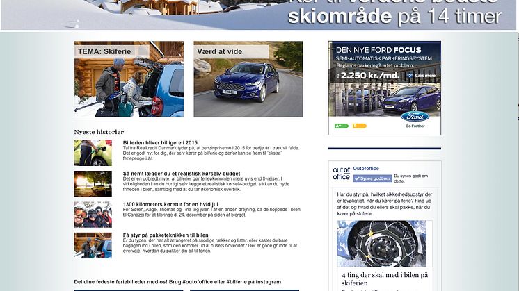 Out Of Office - Fords nye rejseportal med inspiration til din næste ferie