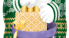 Milka Weihnachtsmann Alpenmilch Design Edition 45g