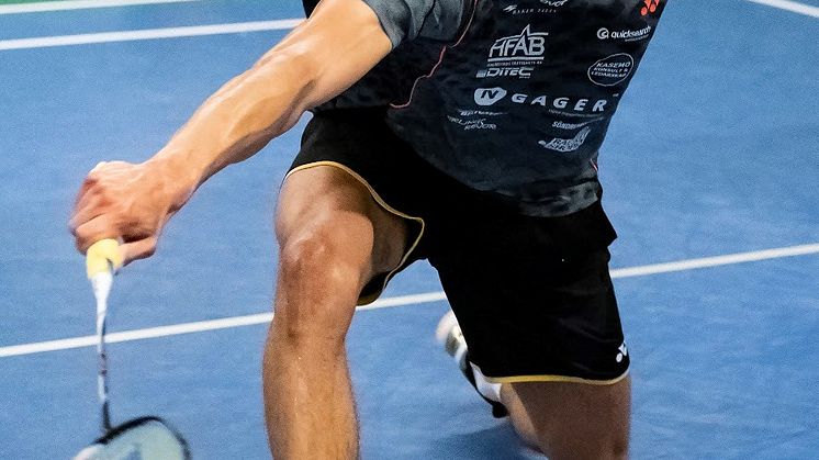 Felix Burestedt spelar Badminton SM. Foto Stefan Persson