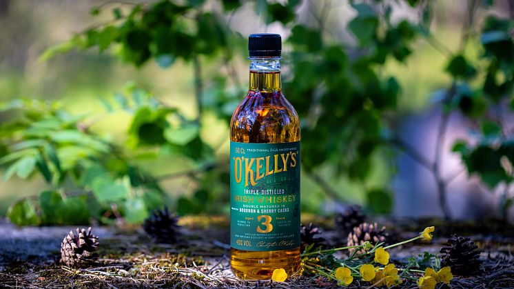 O´Kelly´s Finest Irish Whiskey, miljövänligt buteljerad elegans!