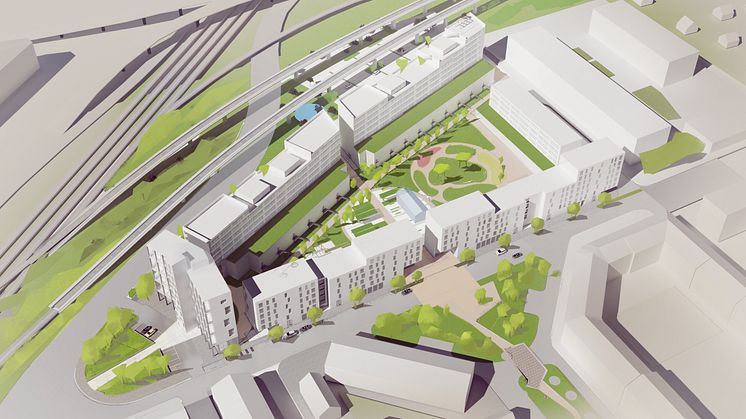 Castellum och HSB i samarbete kring nya stadskvarteret Söderport i Örebro