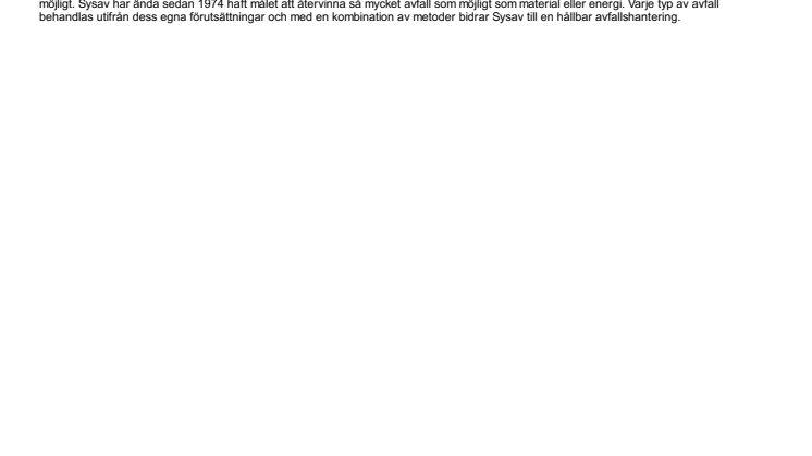 Sysav bildar dotterbolag för verksamhetsavfall