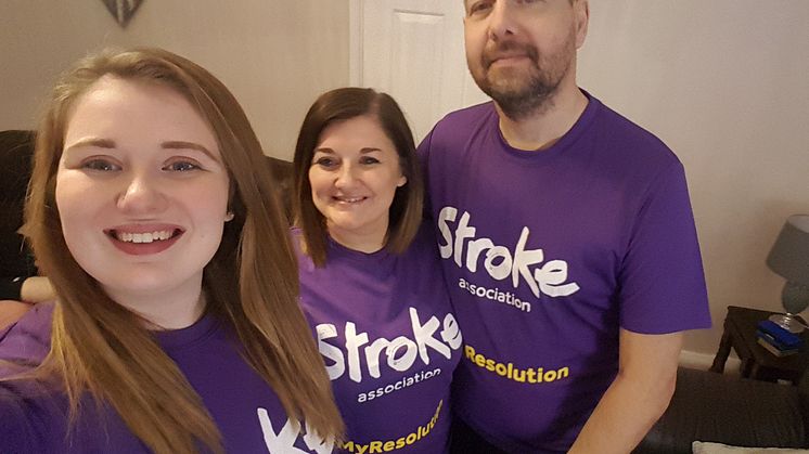 ​Local family joins the resolution for the Stroke Association